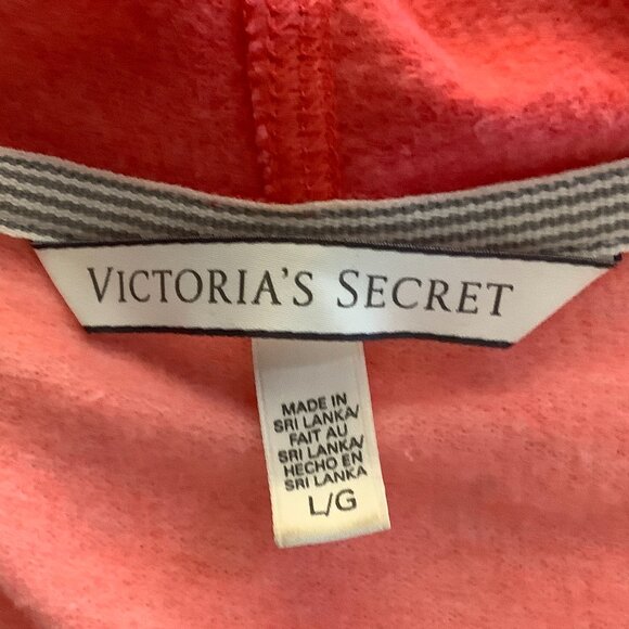 Victoria Secret Hoodie Jacket Pink Large Logo on Back - Picture 6 of 7